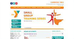 Desktop Screenshot of cambridgeymca.org