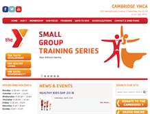 Tablet Screenshot of cambridgeymca.org